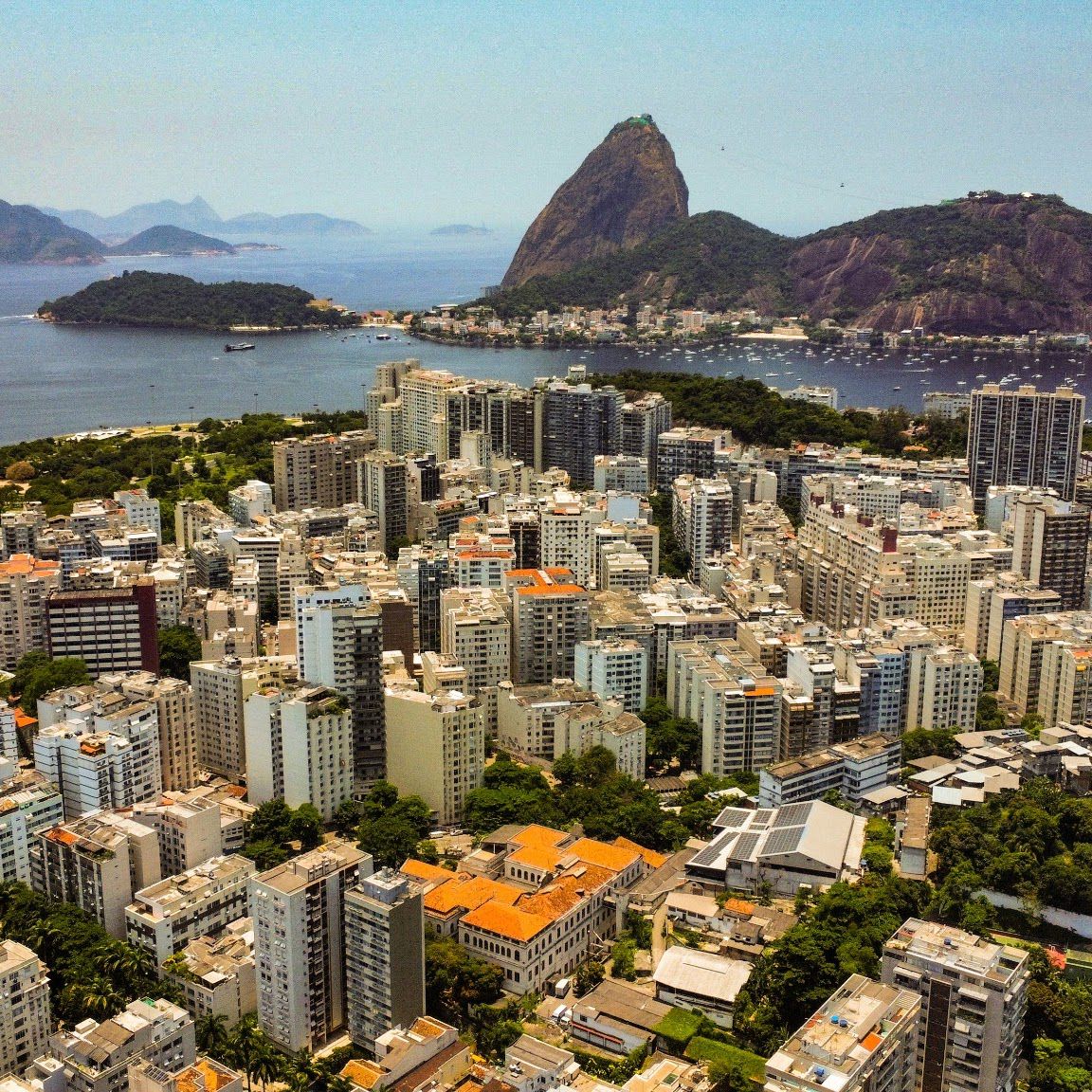 Aerial landscape photograph
